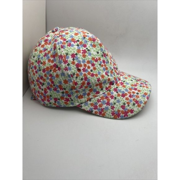GYMBOREE Baseball Cap Girls Med/Large Hat  Floral Adjustable Strapback GR10 - Picture 2 of 6